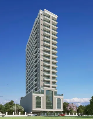 Fachada do empreendimento Filemon Residence, em Morretes, Itapema/SC